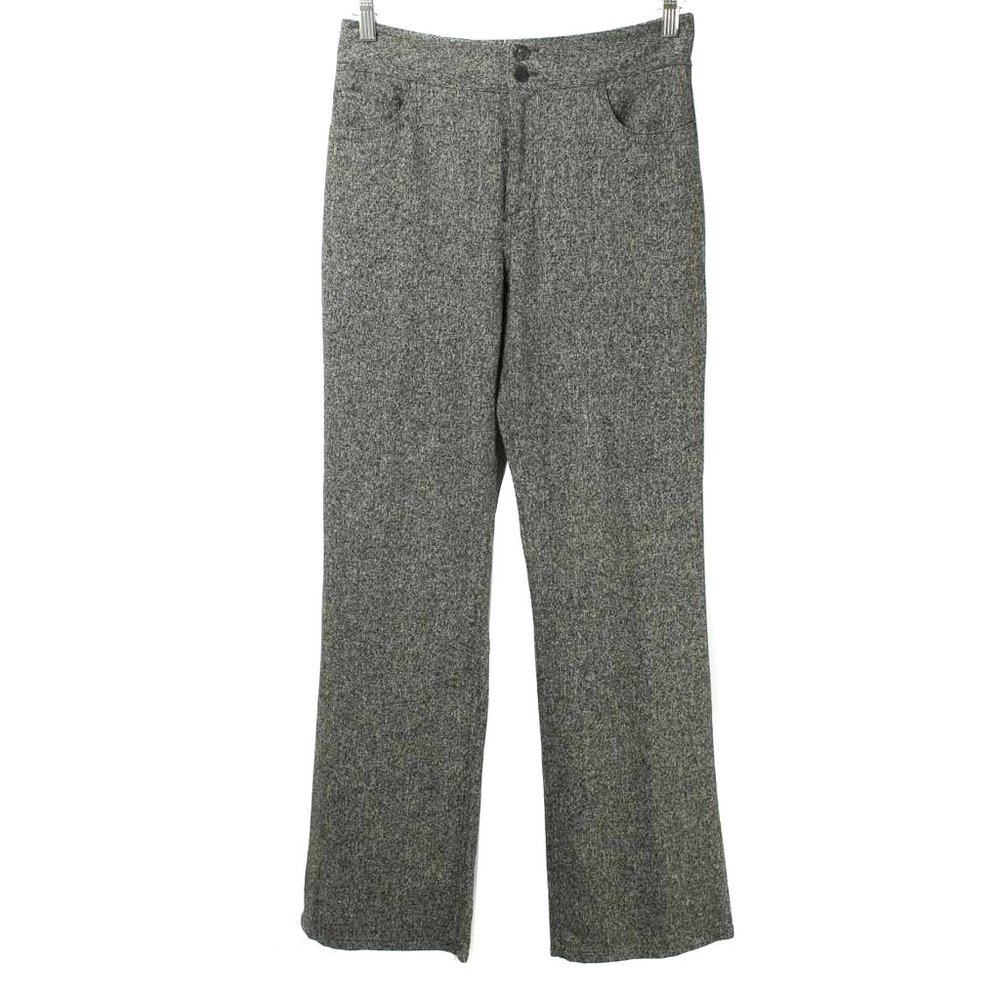 CHICO'S Dark Gray Tweed Bistro Wide Leg Trouser Pant NWT Women's Chicos 0